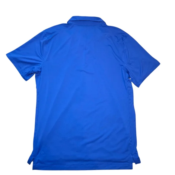 Men's Lululemon Snap Front Performance Short Sleeve Polo - Symphony Blue - Picture 7 of 9